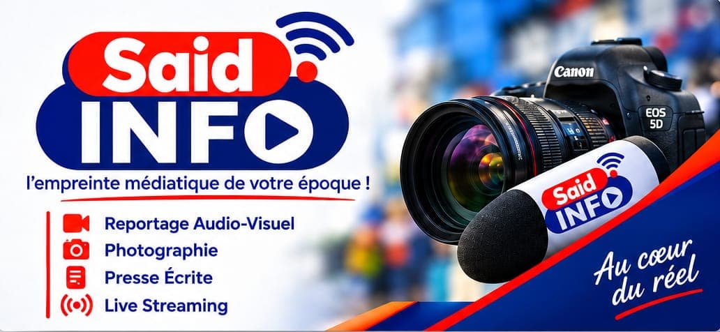 Saïd Info : reportage audio-visuel, photographie, presse écrite et live streaming